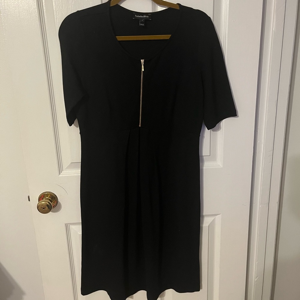 Black maternity dress, size small